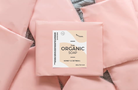 Enhance branding with square sticker sheets for packaging.