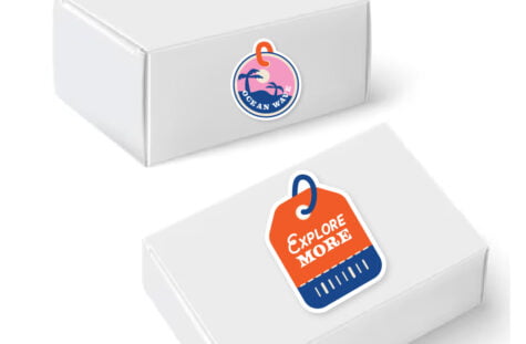 Custom vinyl sticker sheets showcasing brand identity - Print Station