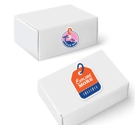 Custom vinyl sticker sheets showcasing brand identity - Print Station